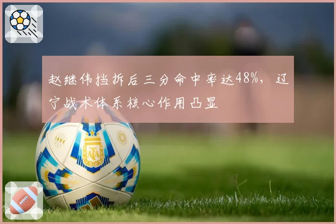赵继伟挡拆后三分命中率达48%,辽宁战术体系核心作用凸显